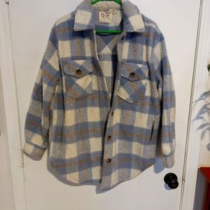 Oversized Plaid Jacket